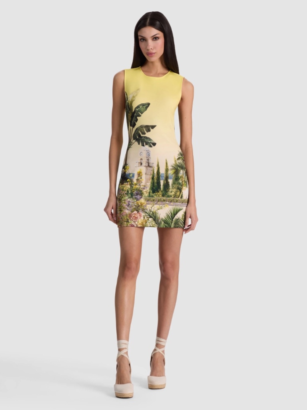 Alice + Olivia Wynell Fitted Mini Dress Pure Paradise size 6 - Picture 2 of 15